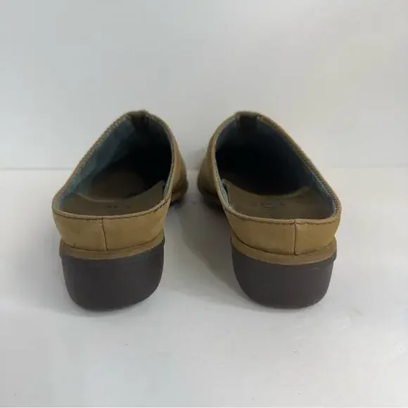 Timberland Comforia Suede Leather Mules Clogs Women's Size 6.5 tan - Picture 5 of 9